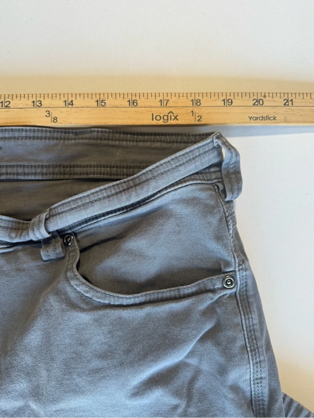 Duluth Trading Flex Fire Hose Gray Relaxed Fit Work Pants 40x30 (Actual 38x28)
